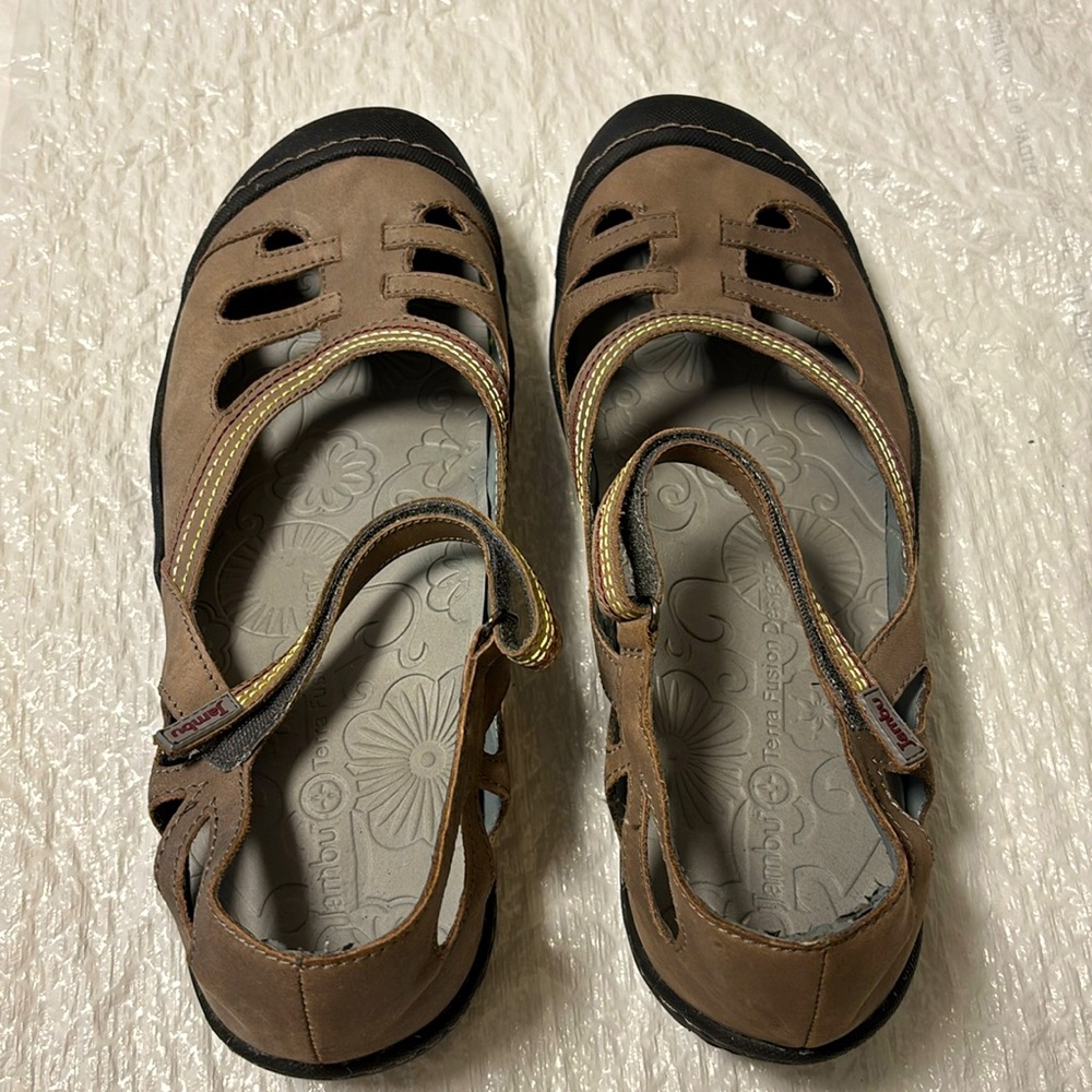 Jambu Taupe Strappy Sandals